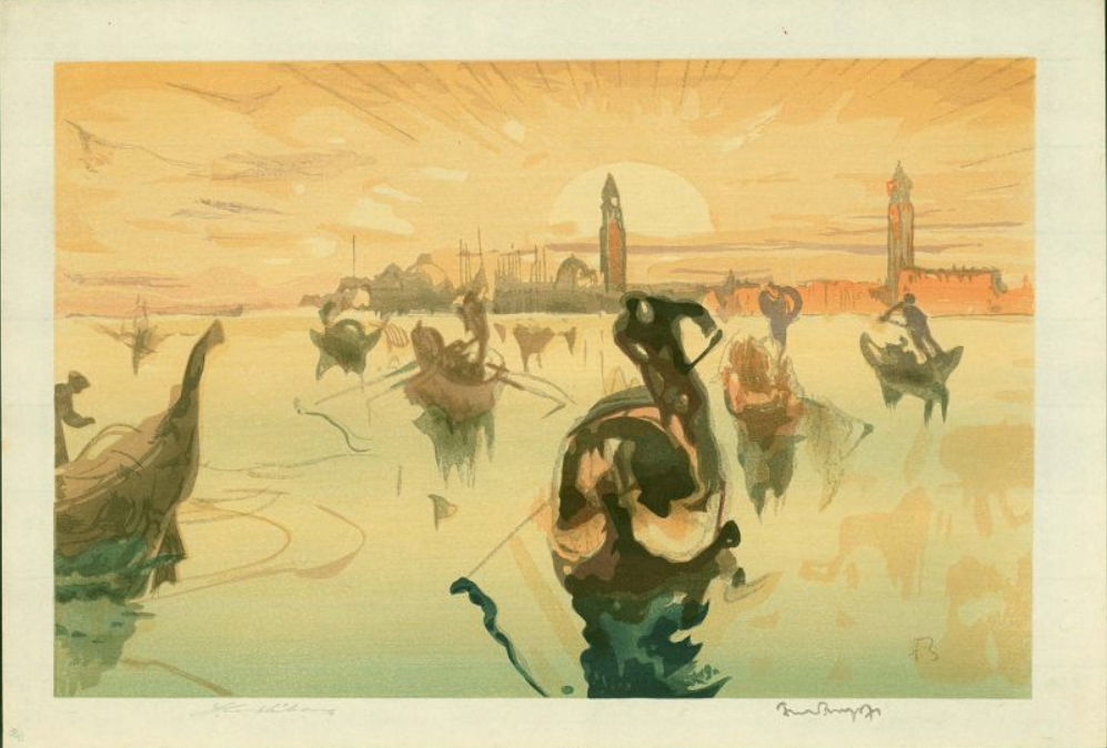 Venice Golden Morning by Yoshijiro Urushibara